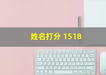 姓名打分 1518